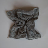 Silver Lame Shuriken Scrunchie