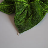 Green Lame Shuriken Scrunchie
