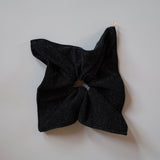 Black Lame Shuriken Scrunchie