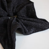 Black Lame Shuriken Scrunchie