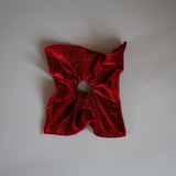 Red Kira Shuriken Scrunchie
