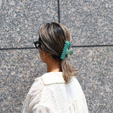 Avocado Green Gloss Hair Clip