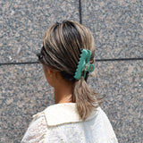 Avocado Green Gloss Hair Clip