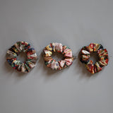 Watercolor Flower Mini Scrunchie