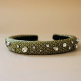 Slender Headband Green Pink 