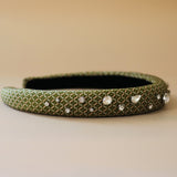 Slender Headband Green Pink 