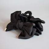 Black Ribbon Silky Hair Clip