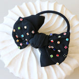 Black Rainbow Lil Studs Ribbon Pony