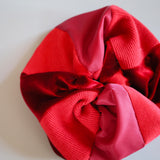 Mix Material Red Scrunchie