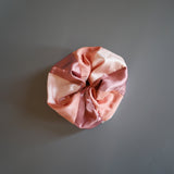Mix Material Pink Scrunchie