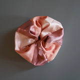 Mix Material Pink Scrunchie