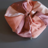 Mix Material Pink Scrunchie