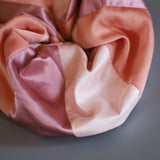 Mix Material Pink Scrunchie