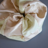 Mix Material White Scrunchie