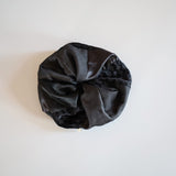 Mix Material Black Scrunchie