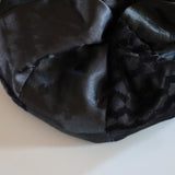Mix Material Black Scrunchie