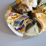 Patchwork Mix White yellow Scrunchie
