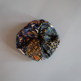 Patchwork Mix Navy Scrunchie