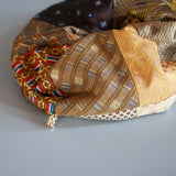 Patchwork Mix Brown Scrunchie