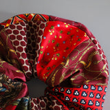 Patchwork Mix Red Scrunchie