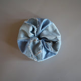 Patchwork Mix Denim Scrunchie