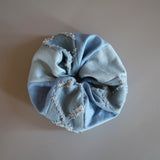 Patchwork Mix Denim Scrunchie