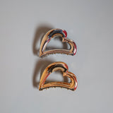 Metal Silver Heart Clip