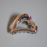 Metal Silver Heart Clip