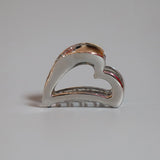 Metal Silver Heart Clip
