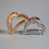 Metal Silver Heart Clip
