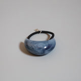 Marble Blue Stone Hair Pony