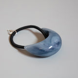 Marble Blue Stone Hair Pony
