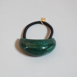 Marble Green Stone Hair Pony