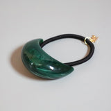 Marble Green Stone Hair Pony