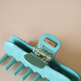 Avocado Green Gloss Hair Clip