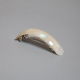 White Stone Hair Barrette
