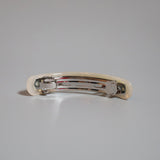 White Stone Hair Barrette
