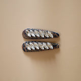 Hair Pin Navy Silver