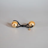 Double Ball Gold Hair Pony