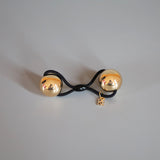 Double Ball Gold Hair Pony