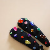Hair Pin Black Rainbow (Silver-type)