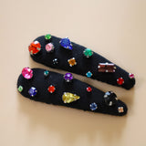Hair Pin Black Rainbow (Silver-type)