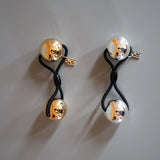 Double Ball Silver Hair Pony