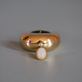 Moon Gold Hair Pony with White Stone