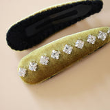 Hair Pin Velour Gold Center Studs