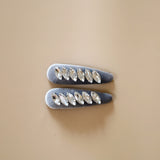 Hair Pin Velour Silver Grey