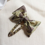 Ribbon Hair Clip Pale Beige