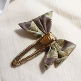 Ribbon Hair Clip Pale Beige