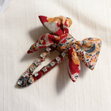 Ribbon Hair Clip Red Mix