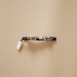 Straight Hair Clip Navy Gold